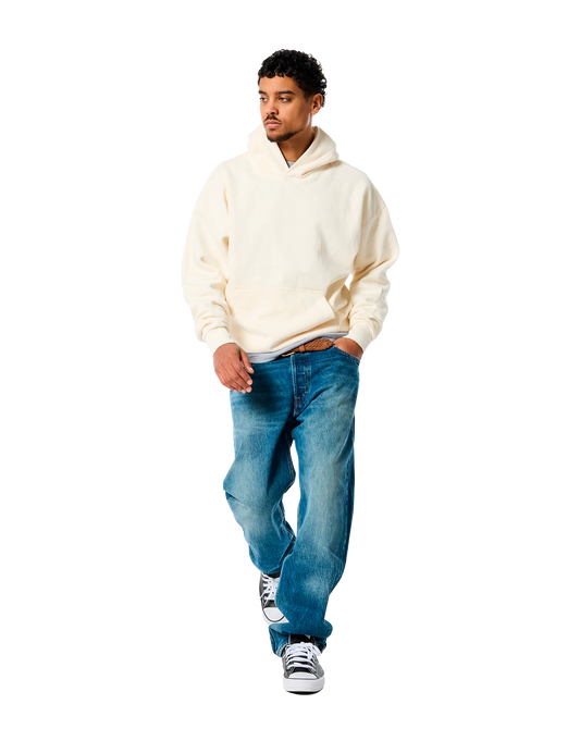 Hoodie Cream Front Transparent