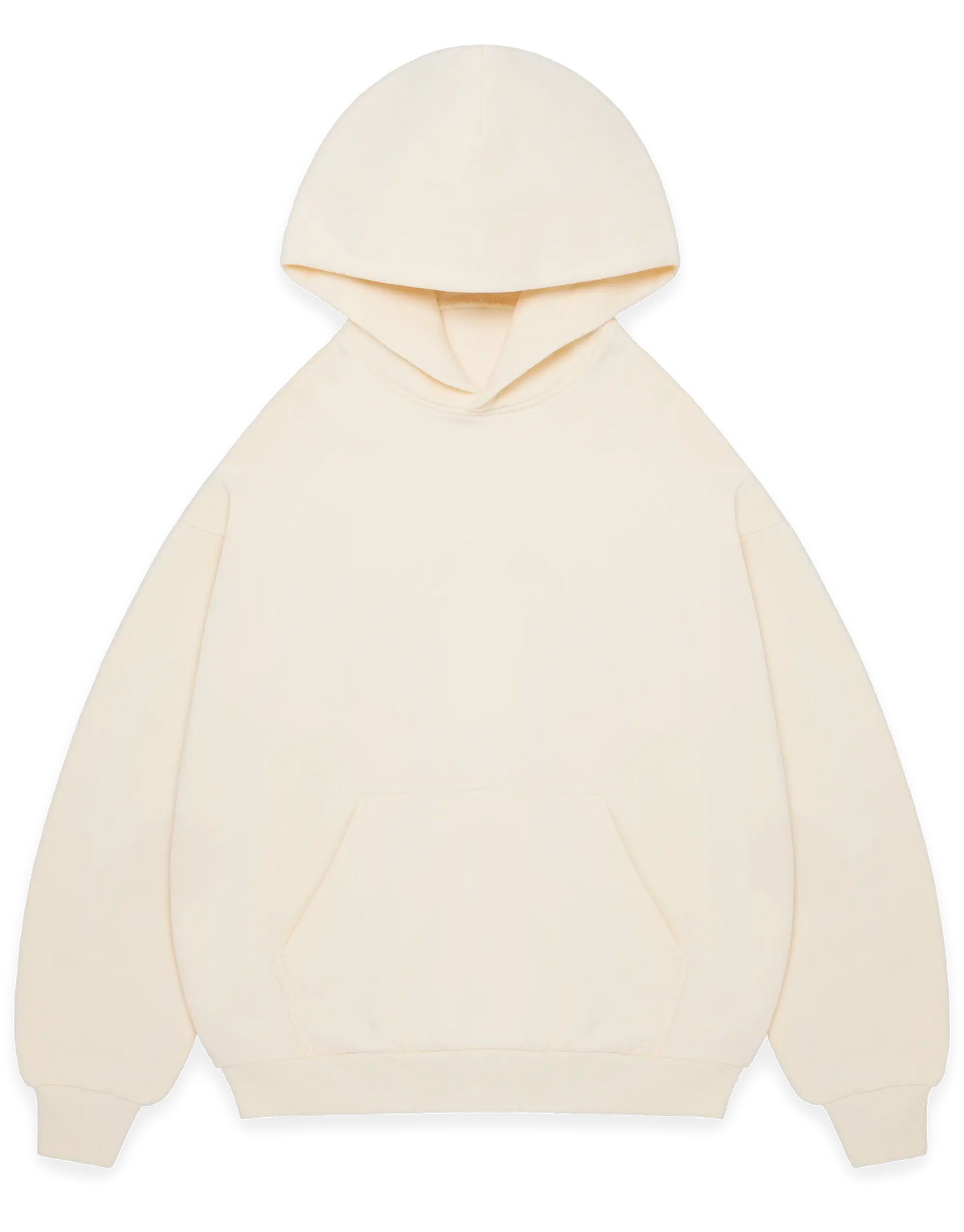 Hoodie Cream Front Transparent